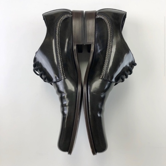 Dolce & Gabanna black leather men’s tie up dress shoes Size 9.5